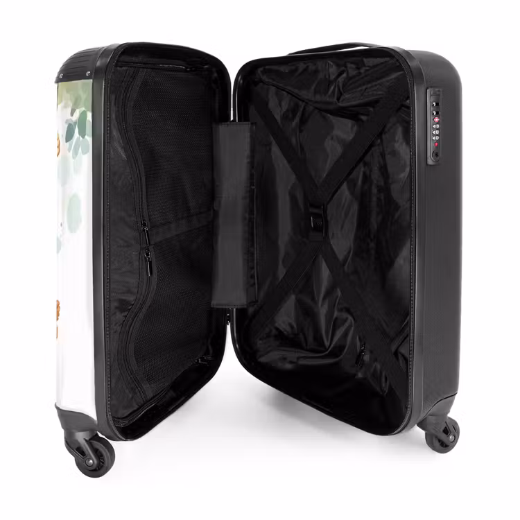 Schommelende grote aap NBS - Handbagage koffer - Kinderen Unisex middel -binnenkant