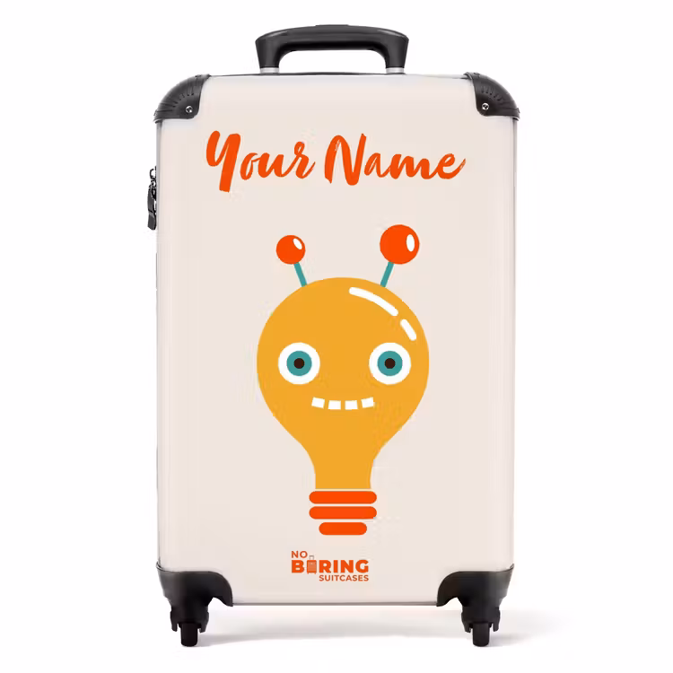 Blinkende bot NBS - Handbagage koffer - Kinderen Unisex middel -productfoto_recht