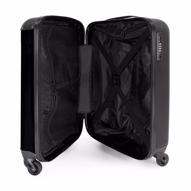 Zijaanzicht van een paard met vurige manen NBS - Handbagage koffer - Kinderen Unisex middel -binnenkant