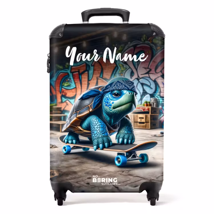 Skater schildpad NBS - Handbagage koffer - Kinderen Unisex middel -productfoto_recht