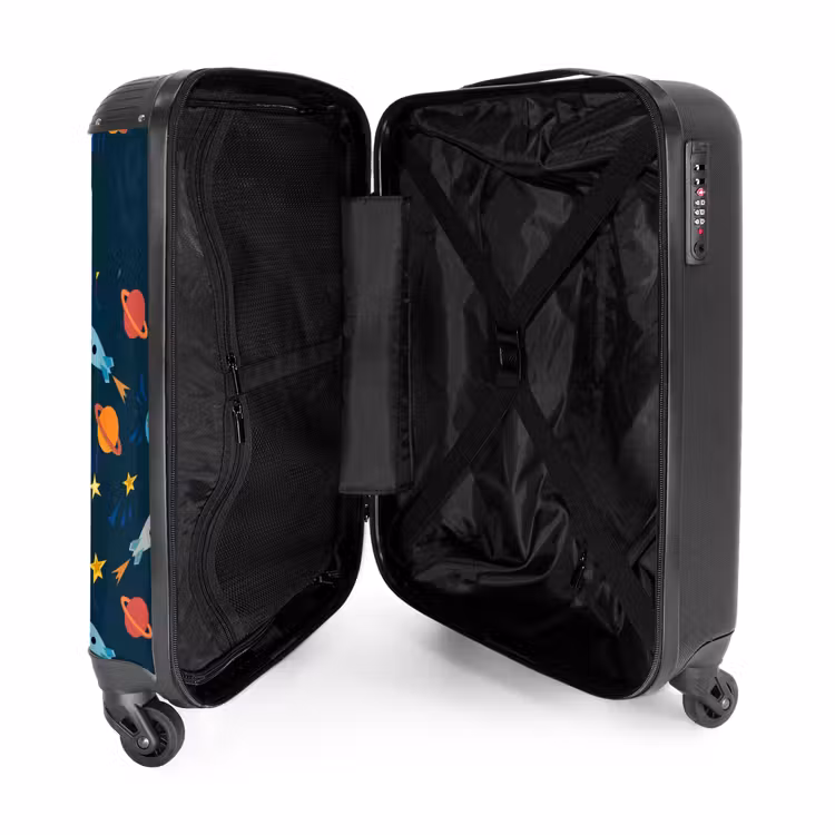 Ruimteraketten NBS - Handbagage koffer - Kinderen Unisex middel -binnenkant