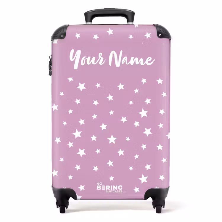 Sterrenstof NBS - Handbagage koffer - Kinderen Unisex middel -productfoto_recht