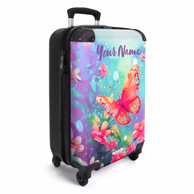Verbluffende vlinder NBS - Handbagage koffer - Kinderen Unisex middel -productfoto_3d