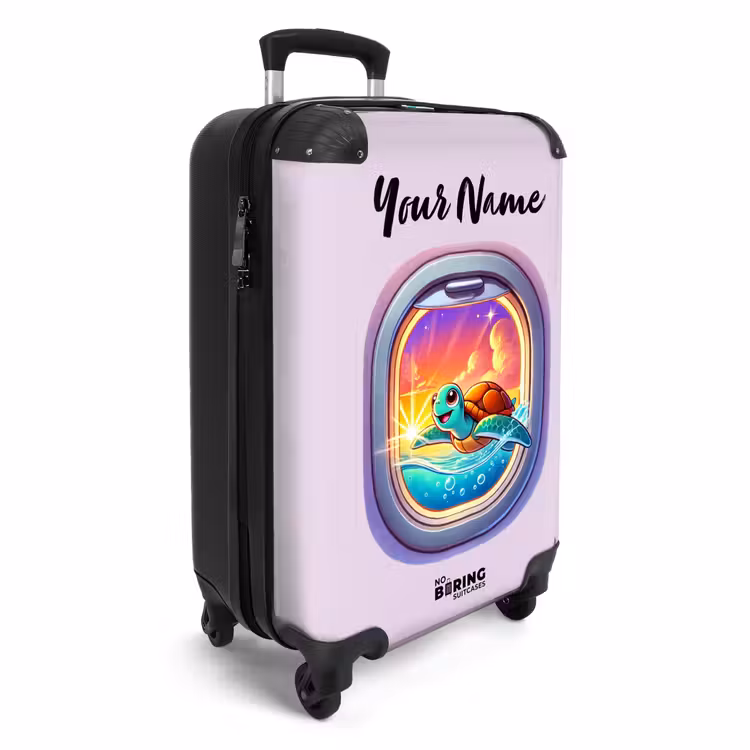 Sunset schildpad NBS - Handbagage koffer - Kinderen Unisex middel -productfoto_3d