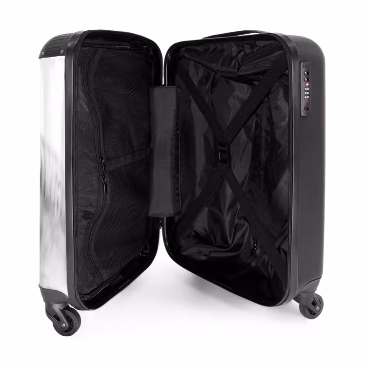 Sympathiek span NBS - Handbagage koffer - Kinderen Unisex middel -binnenkant