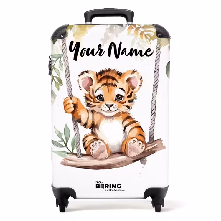 Timo tijger NBS - Handbagage koffer - Kinderen Unisex middel -productfoto_recht
