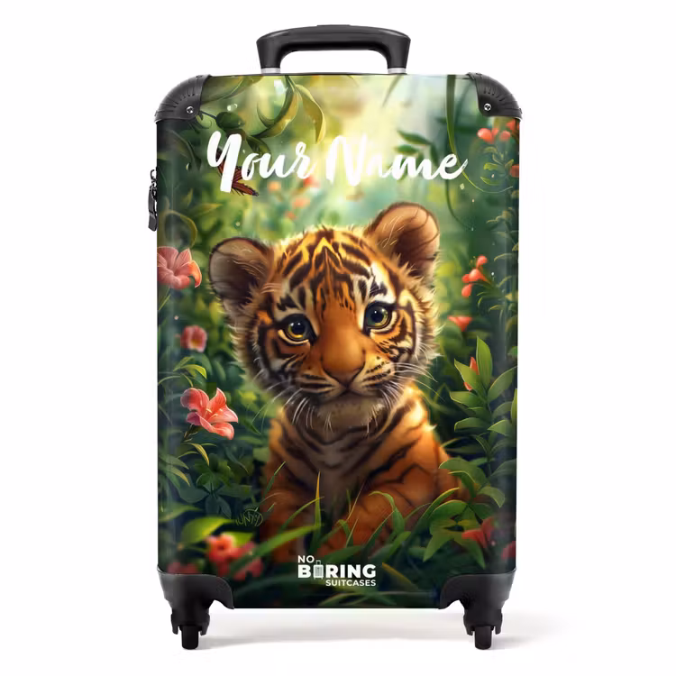 Tommy tijger NBS - Handbagage koffer - Kinderen Unisex middel -productfoto_recht