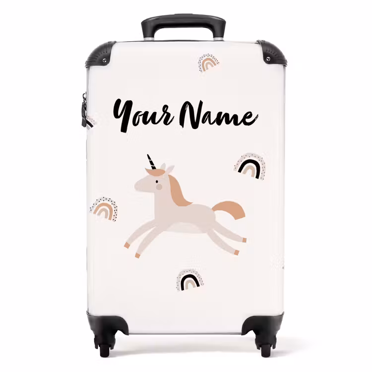 Eenhoorn Dromen NBS - Handbagage koffer - Kinderen Unisex middel -productfoto_recht