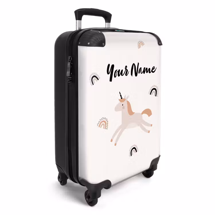 Eenhoorn Dromen NBS - Handbagage koffer - Kinderen Unisex middel -productfoto_3d