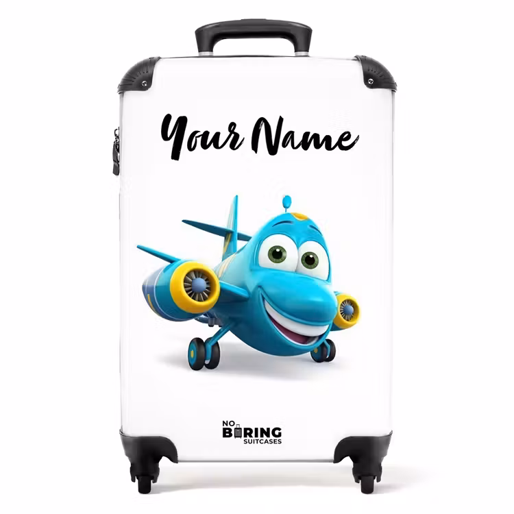 Vincent vliegtuig NBS - Handbagage koffer - Kinderen Unisex middel -productfoto_recht