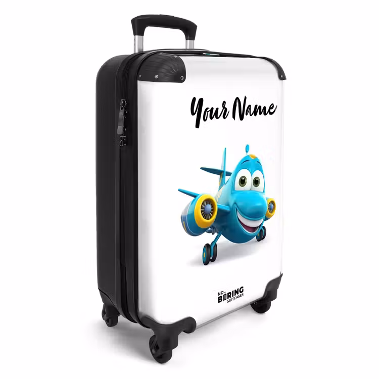 Vincent vliegtuig NBS - Handbagage koffer - Kinderen Unisex middel -productfoto_3d