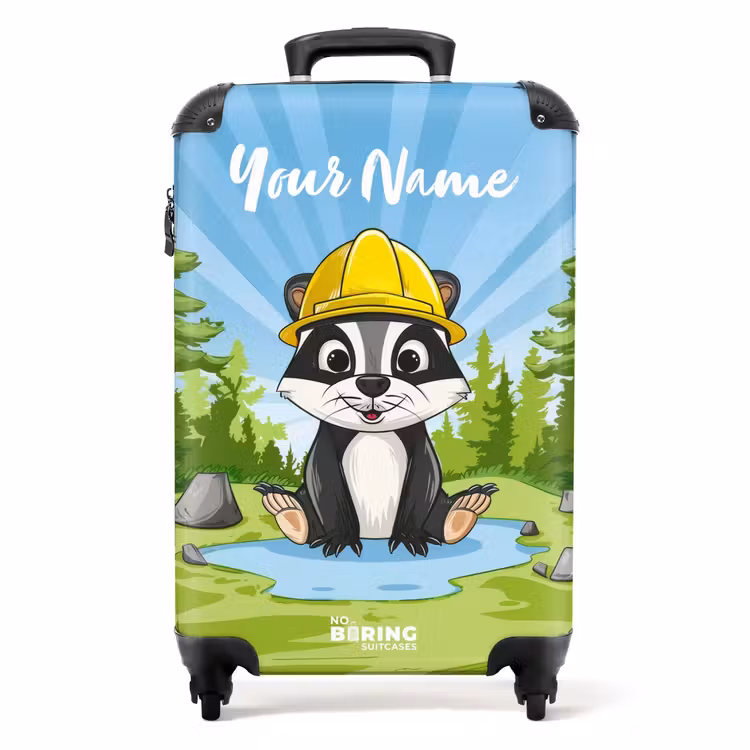 Wally werkbeer NBS - Handbagage koffer - Kinderen Unisex middel -productfoto_recht