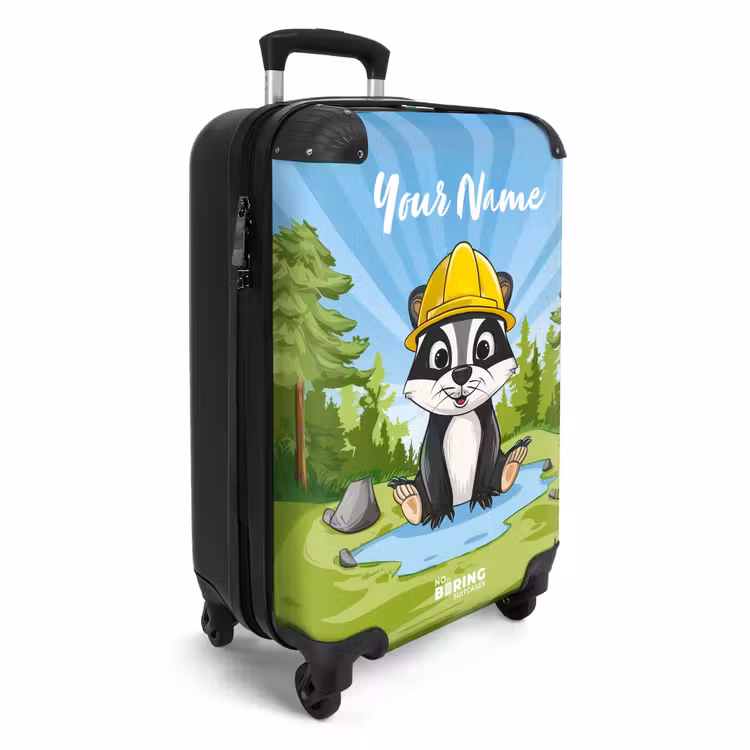 Wally werkbeer NBS - Handbagage koffer - Kinderen Unisex middel -productfoto_3d
