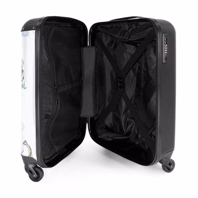 Dwalende dino's NBS - Handbagage koffer - Kinderen Unisex middel -binnenkant