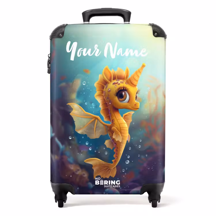 Zara zeepaardje NBS - Handbagage koffer - Kinderen Unisex middel -productfoto_recht