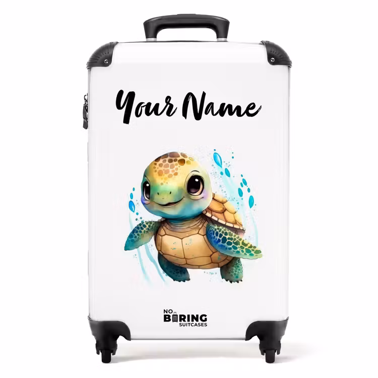 Ziggy Zeeschildpad NBS - Handbagage koffer - Kinderen Unisex middel -productfoto_recht