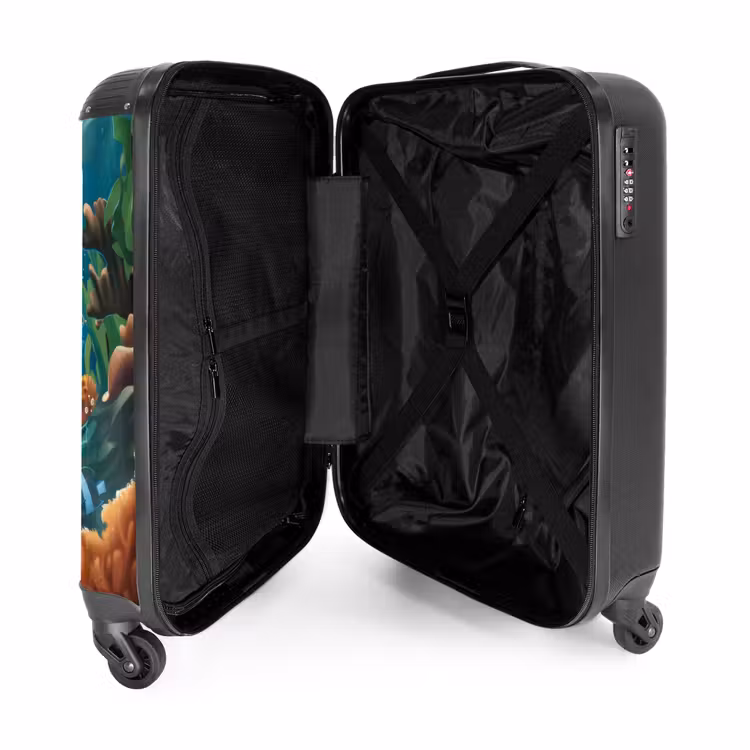 Zippy Zeeschildpad NBS - Handbagage koffer - Kinderen Unisex middel -binnenkant