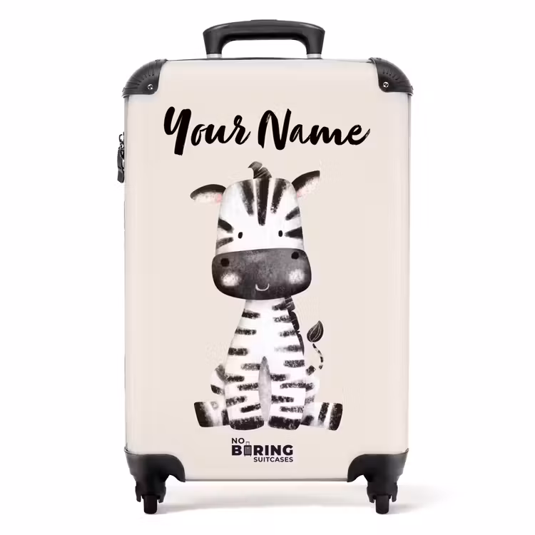 Zoë Zebra NBS - Handbagage koffer - Kinderen Unisex middel -productfoto_recht