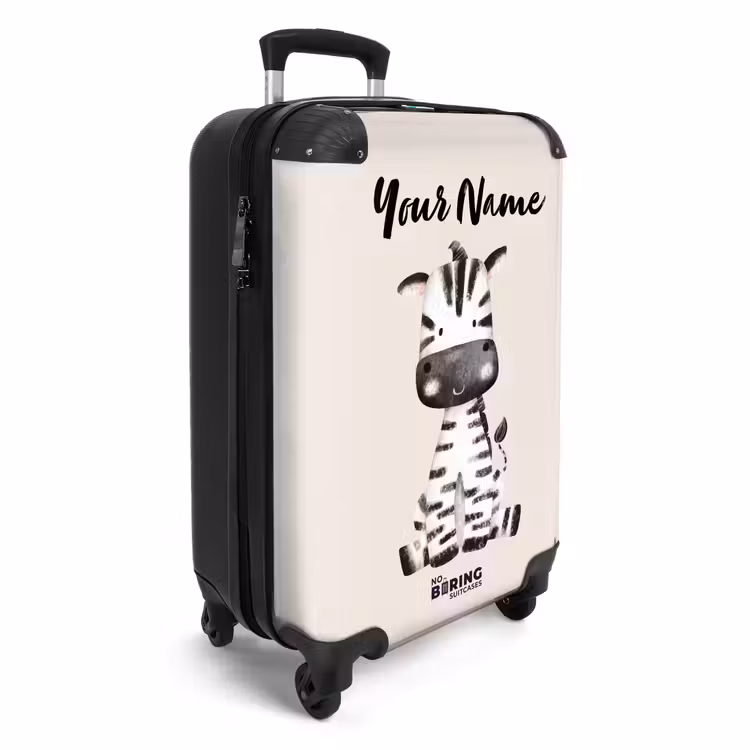 Zoë Zebra NBS - Handbagage koffer - Kinderen Unisex middel -productfoto_3d