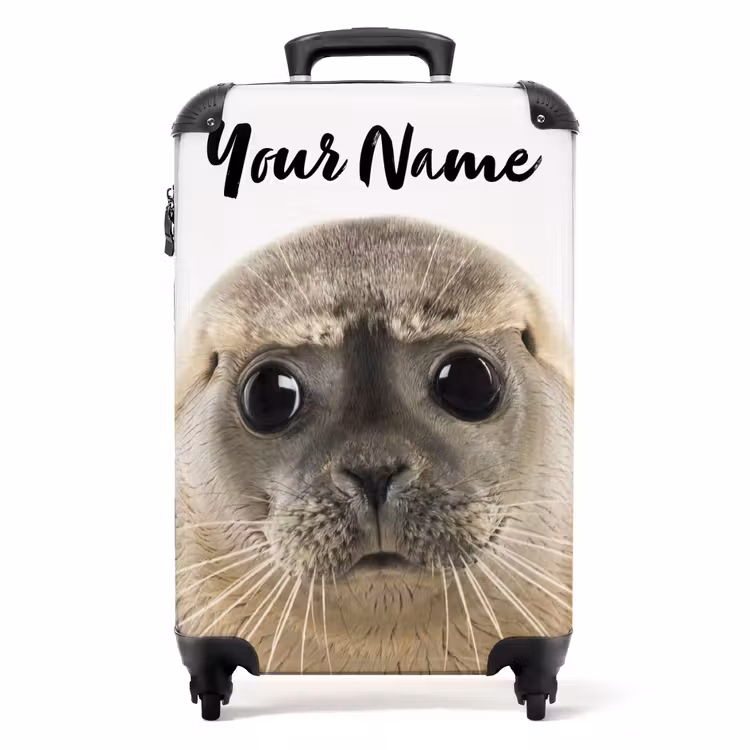 Zyon Zeehond NBS - Handbagage koffer - Kinderen Unisex middel -productfoto_recht