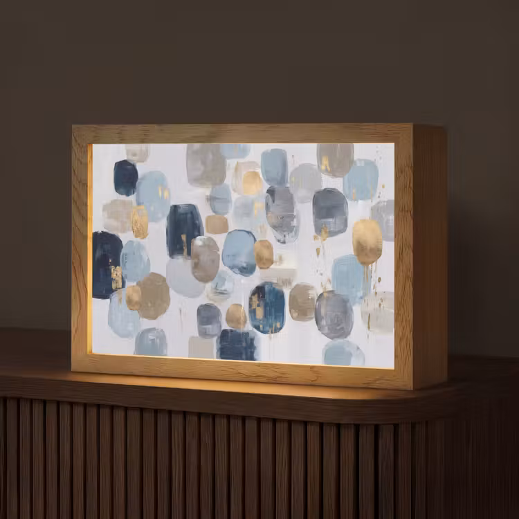 Abstract - Goud - Vormen Light Box met kabel (Tafellamp) klein -z3d_website