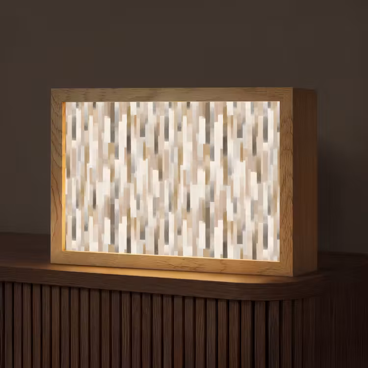 Abstract - Patroon - Kwaststreken Light Box met kabel (Tafellamp) klein 924 -z3d_website