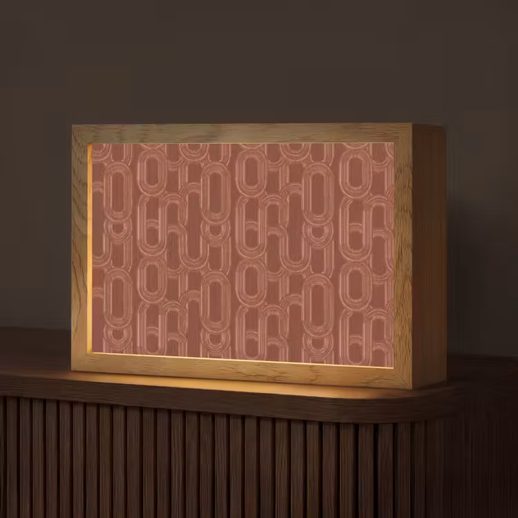 Abstract - Textuur - Bruin Light Box met kabel (Tafellamp) klein 924 -z3d_website