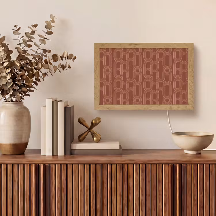 Abstract - Textuur - Bruin Light Box met kabel (Tafellamp) klein 924 -sfeer2
