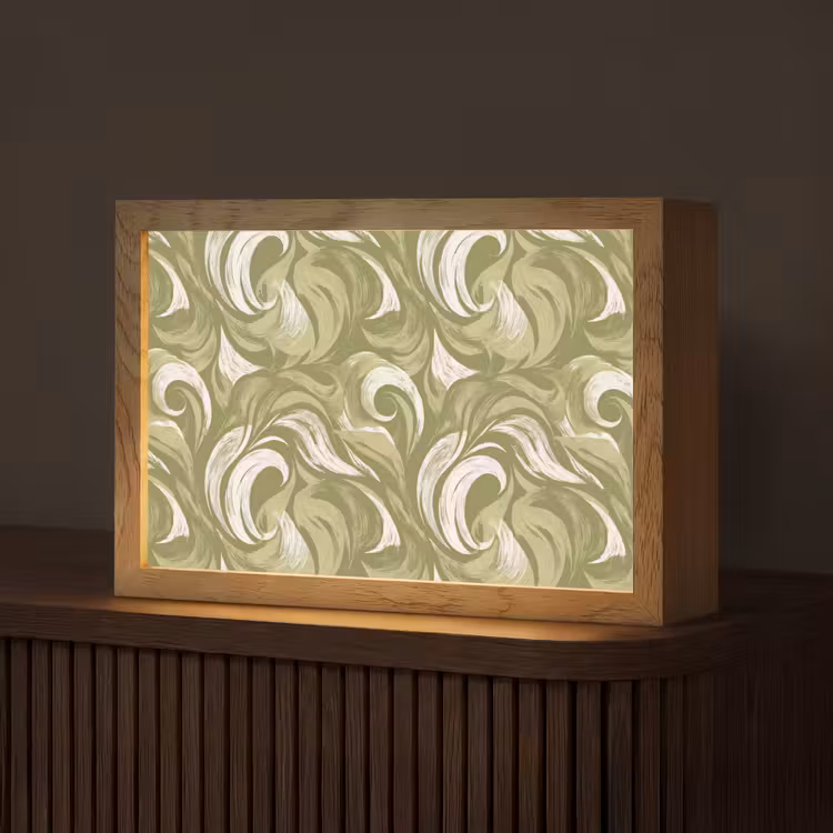 Abstract - Textuur - Groen Light Box met kabel (Tafellamp) klein 924 -z3d_website