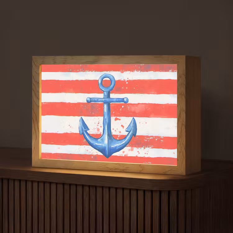 Anker - Verfspatten - Rood - Blauw Light Box met kabel (Tafellamp) klein -z3d_website