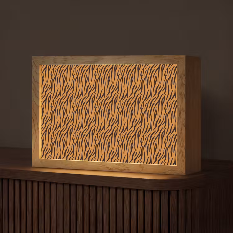 Dier - Oranje - Tijger Light Box met kabel (Tafellamp) klein 924 -z3d_website