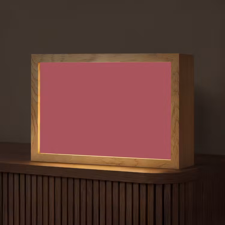 Antique - Ruby - Rood Light Box met kabel (Tafellamp) klein 924 -z3d_website