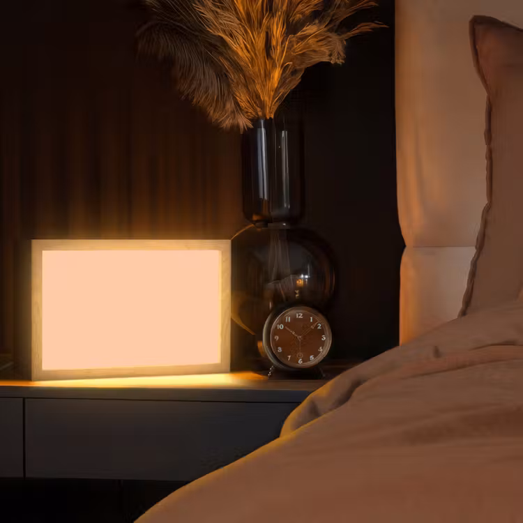 Apricot - Blush - Nude Light Box met kabel (Tafellamp) klein 924 -sfeer1
