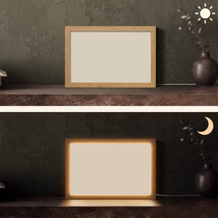Baked - Biscuit - Nude Light Box met kabel (Tafellamp) klein 924 -sfeer3
