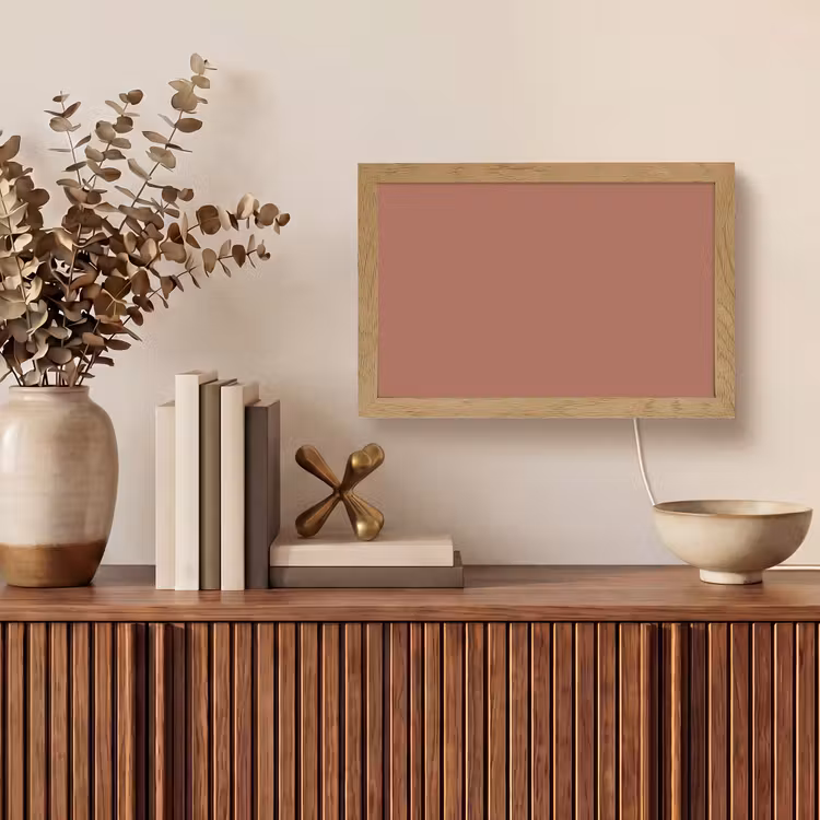 Baked - Earth - Oranje Light Box met kabel (Tafellamp) klein 924 -sfeer2