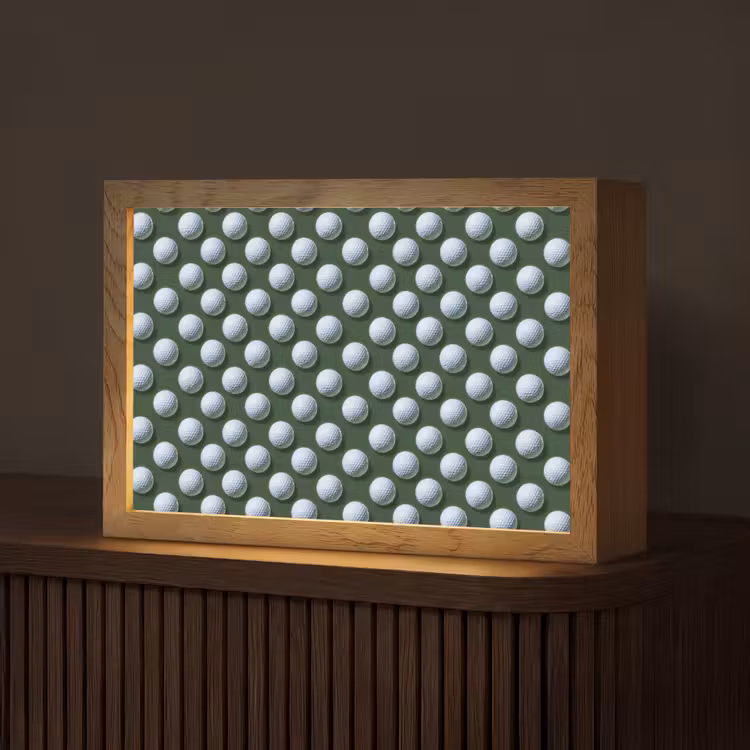 Ballen - Golf - Groen Light Box met kabel (Tafellamp) klein 924 -z3d_website