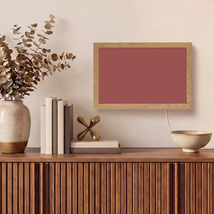 Barn - Antique - Rood Light Box met kabel (Tafellamp) klein 924 -sfeer2