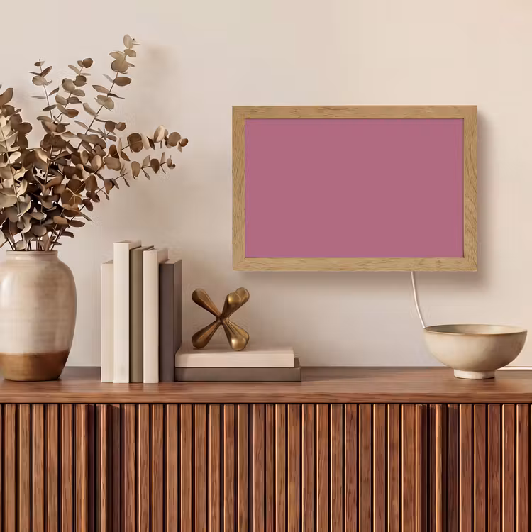 Berry - Roze -Pink Light Box met kabel (Tafellamp) klein 924 -sfeer2