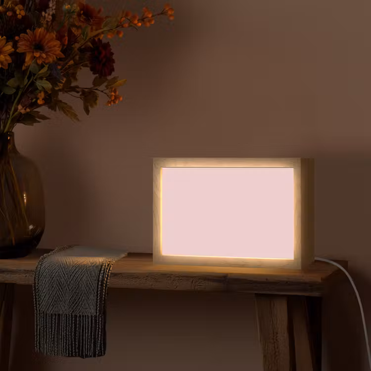 Blush - Pink - Roze Light Box met kabel (Tafellamp) klein 924 -sfeer4