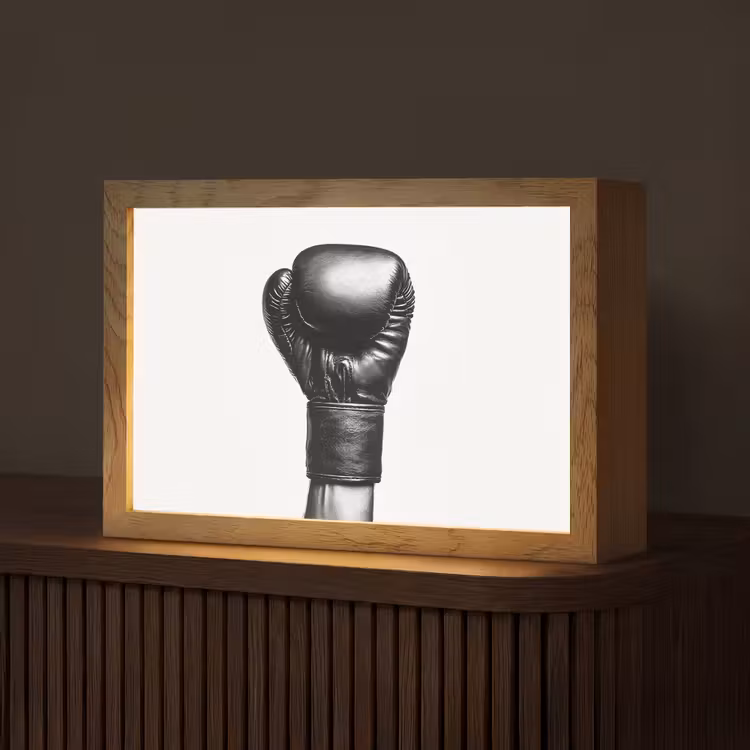 Bokshandschoen - Zwart - Hand Light Box met kabel (Tafellamp) klein -z3d_website