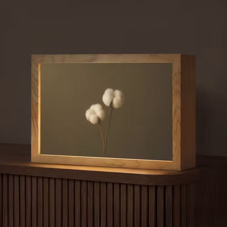 Takken - Katoen - Wit - Bollen Light Box met kabel (Tafellamp) klein -z3d_website