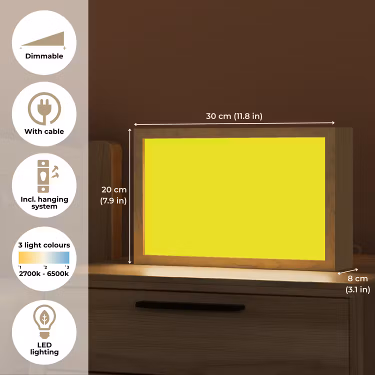Bright - Canary - Geel Light Box met kabel (Tafellamp) klein 924 -USP_EN