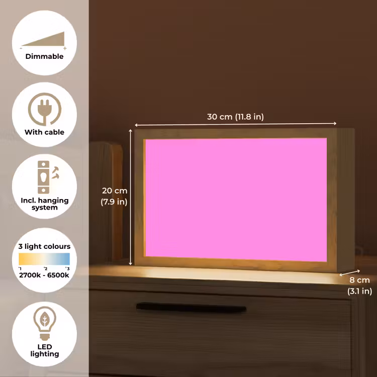 Bright - Orchid - Roze Light Box met kabel (Tafellamp) klein 924 -USP_EN