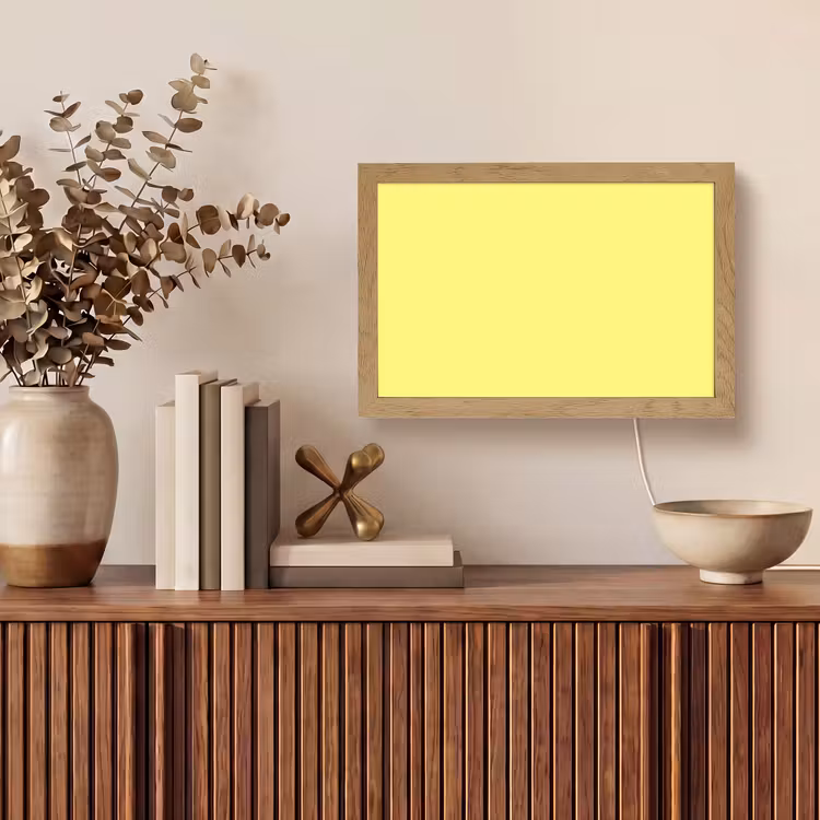 Buttery - Beige - Geel Light Box met kabel (Tafellamp) klein 924 -sfeer2