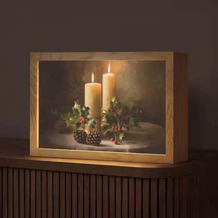 Kaarslicht - Kerst - Veelkleurig Light Box met kabel (Tafellamp) klein -z3d_website
