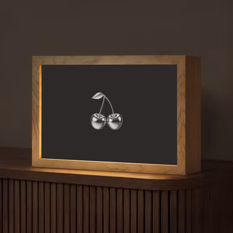 Kers - Luxueus - Metallic Light Box met kabel (Tafellamp) klein -z3d_website