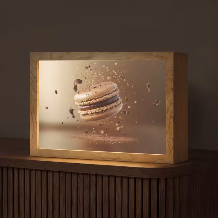 Chocolade - Macarons - Eten - Snoep Light Box met kabel (Tafellamp) klein -z3d_website