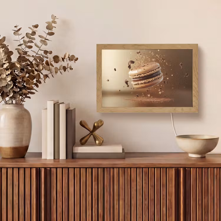 Chocolade - Macarons - Eten - Snoep Light Box met kabel (Tafellamp) klein -sfeer2