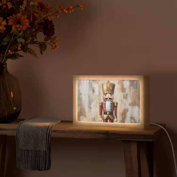 Kerst - Poppetje - Abstract Light Box met kabel (Tafellamp) klein -sfeer4