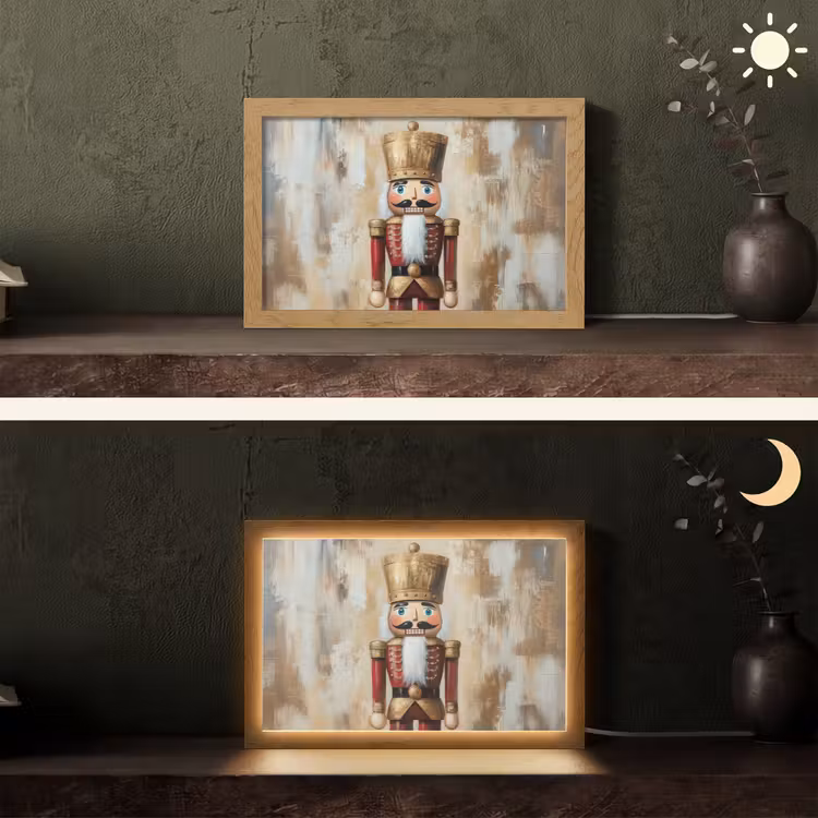 Kerst - Poppetje - Abstract Light Box met kabel (Tafellamp) klein -sfeer3